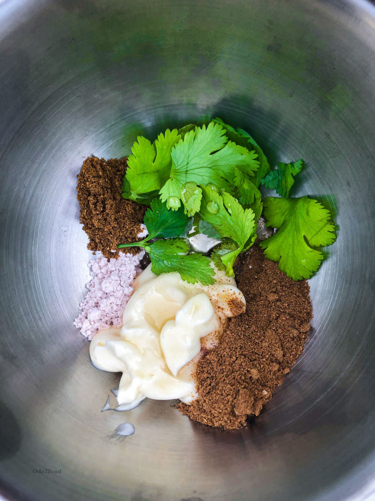 Supriya Raman Shaved Brussels Sprouts Salad w/ Amchur Mayo Dressing