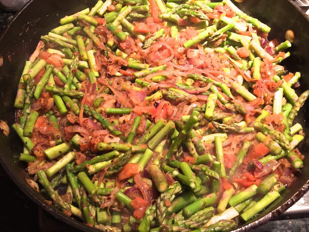 Pasta with asparagus