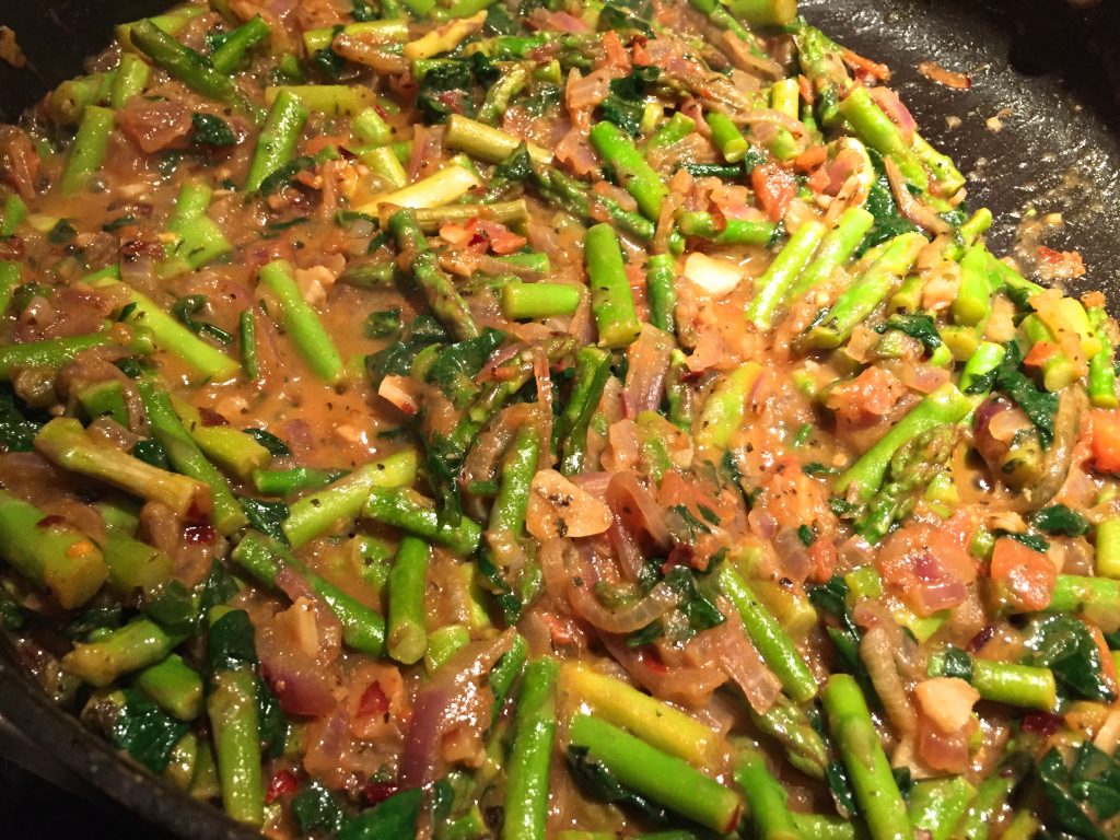 Pasta with asparagus