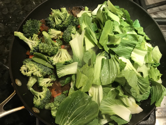 Tofu and Bok Choy with Soba Noodles