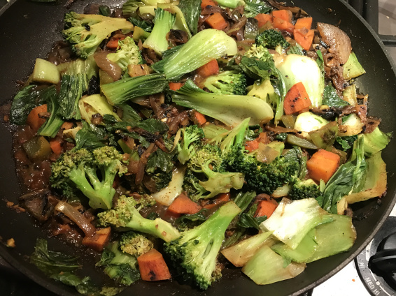 Tofu and Bok Choy with Soba Noodles