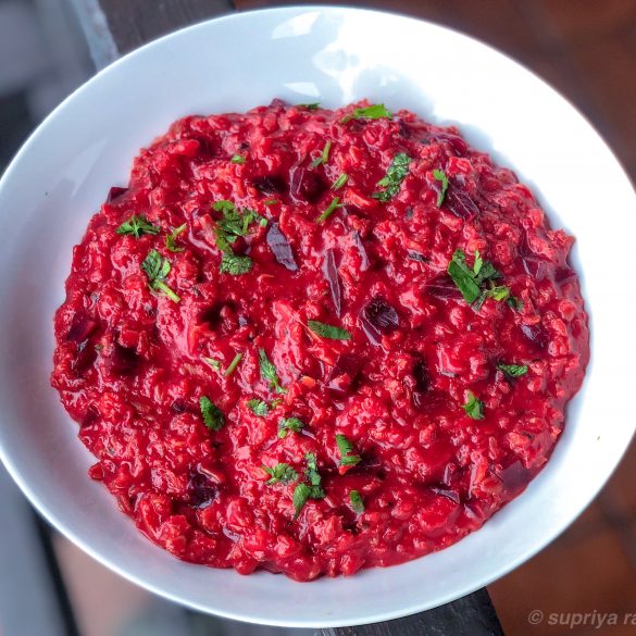 Savory Oats with Beets