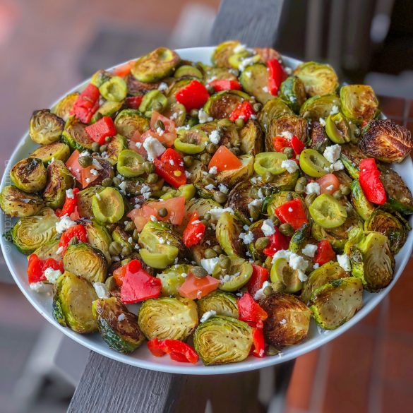 Mediterranean-Style Roasted Brussels Sprouts