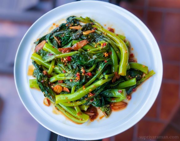 Stir Fried Gai Lan (Chinese Broccoli)