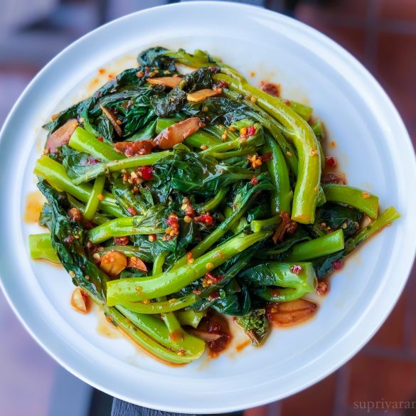 Stir Fried Gai Lan (Chinese Broccoli)