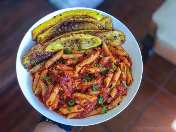 Calabrian Chili Pasta with Roasted Summer Squash