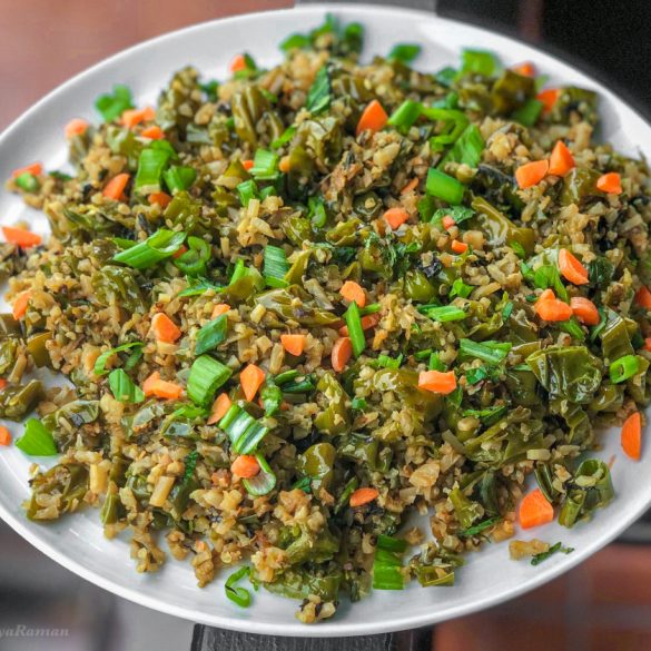 'Cauli-Rice' Pulao with Shishito peppers