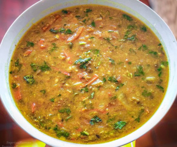 Spiced Dal (One-pot and Oil free )