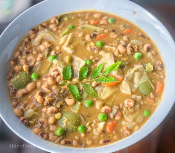 Black eyed Peas & Coconut Milk Masala