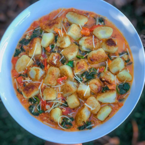 Cauliflower Gnocchi with Tomato Parmesan Sauce