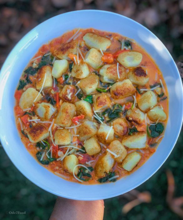 Cauliflower Gnocchi with Tomato Parmesan Sauce