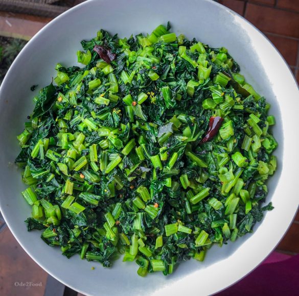 South Indian style Yu Choy (Asian Green)