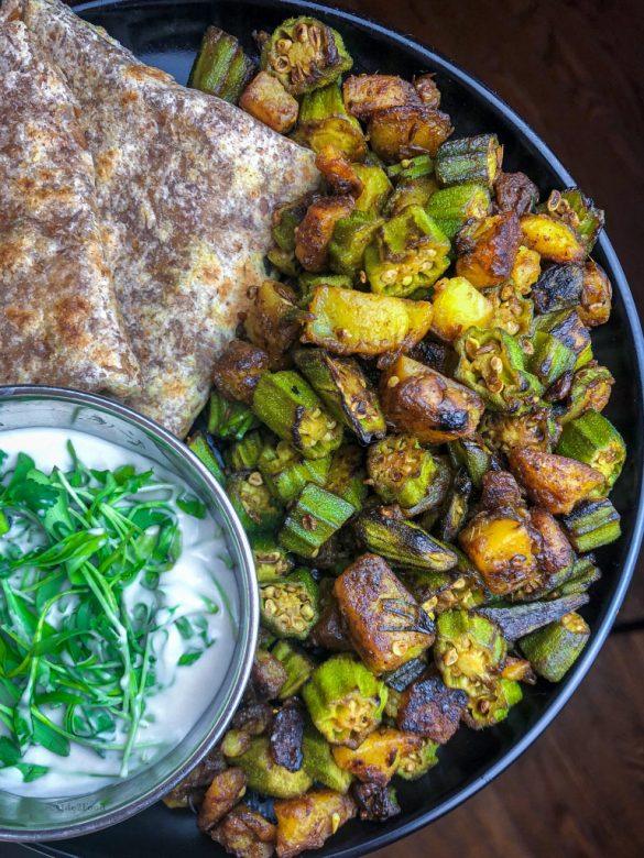 Bhindi Aloo (Crispy Okra & Potatoes)