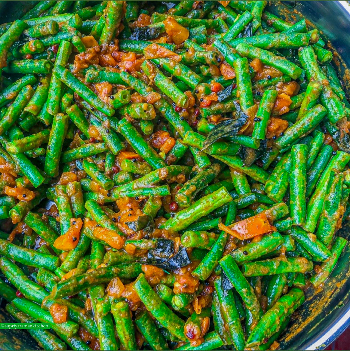 Unique South Indian Style Green Beans Recipe Supriya Raman