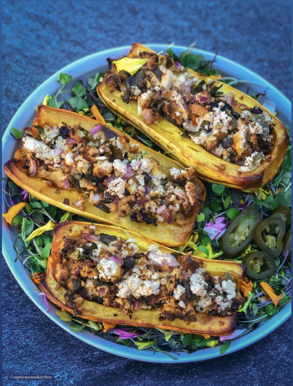 Vegan Stuffed Squash